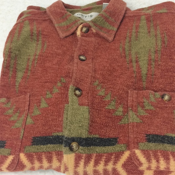 Mens Orvis Aztec Jacket Size Medium 